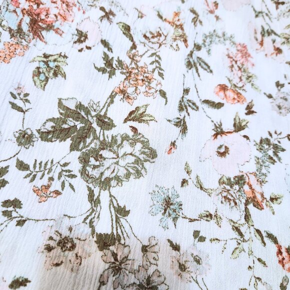 Frye White Floral Maxi Dress | Split Front | Prairie Revival | Size XL - Picture 9 of 12